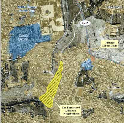 Quartier al-Bustan à Silwan : la réalité