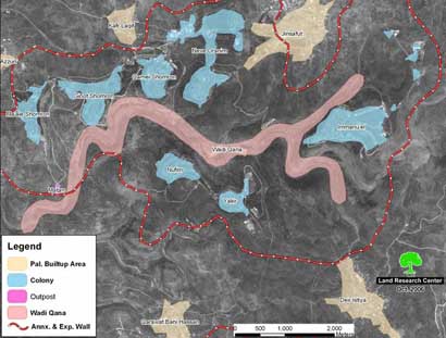 Le Wadi Qana pollué par les colonies israéliennes