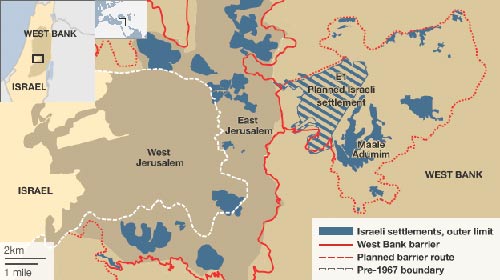 Les autorités israéliennes modifient le tracé du mur pour annexer totalement Jérusalem à Israël