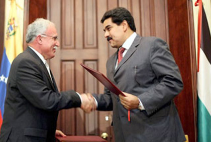 Ouverture d'une ambassade palestinienne au Venezuela