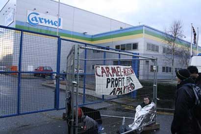Le siège social de Carmel-Agrexco en Grande Bretagne bloqué pour la 3ème fois