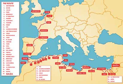 Convoi d’aide humanitaire : Une chaîne pour Gaza (liste des villes)