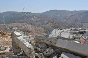 Une maison démolie à Al-Jab'a (vidéo)