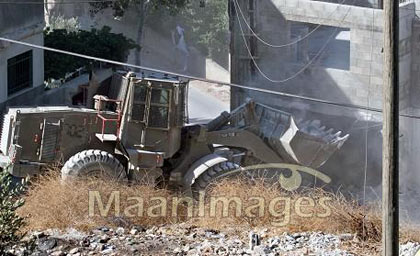 Israël rase huit maisons palestiniennes près de Naplouse