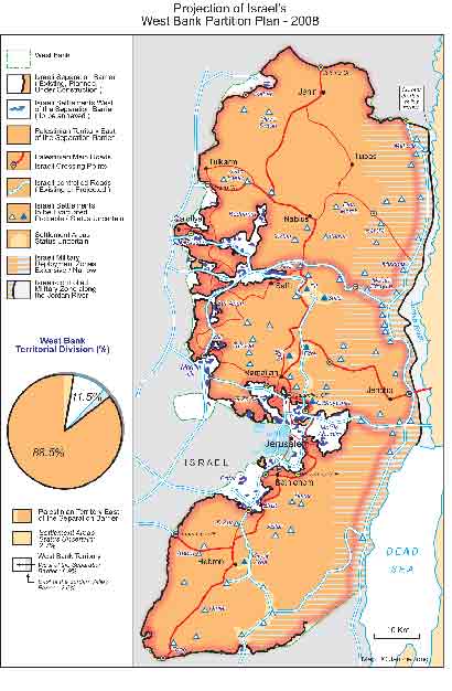La vision d’ensemble de Bush est déterminée par la carte des colonies israéliennes