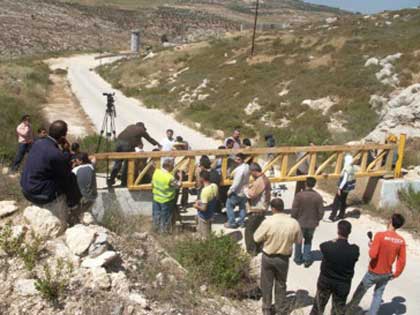 Le checkpoint 17, près de Naplouse, est ouvert, mais avec des restrictions