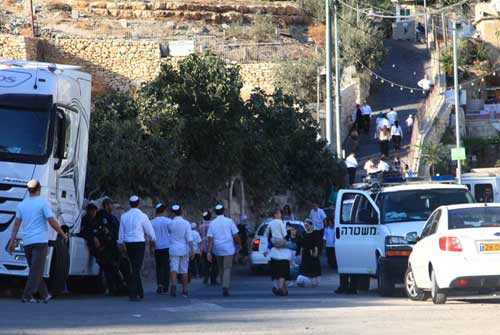 Marche de provocation des colons à Silwan à l'occasion du Nouvel an juif