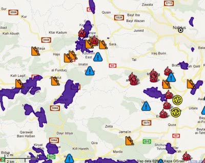 Carte interactive : Escalade de la violence des colons
